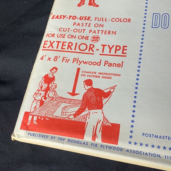 Vintage 1957 Douglas Fir Plywood association CHRISTMAS SLEIGH AND NOEL SINGERS - Picture 6 of 12